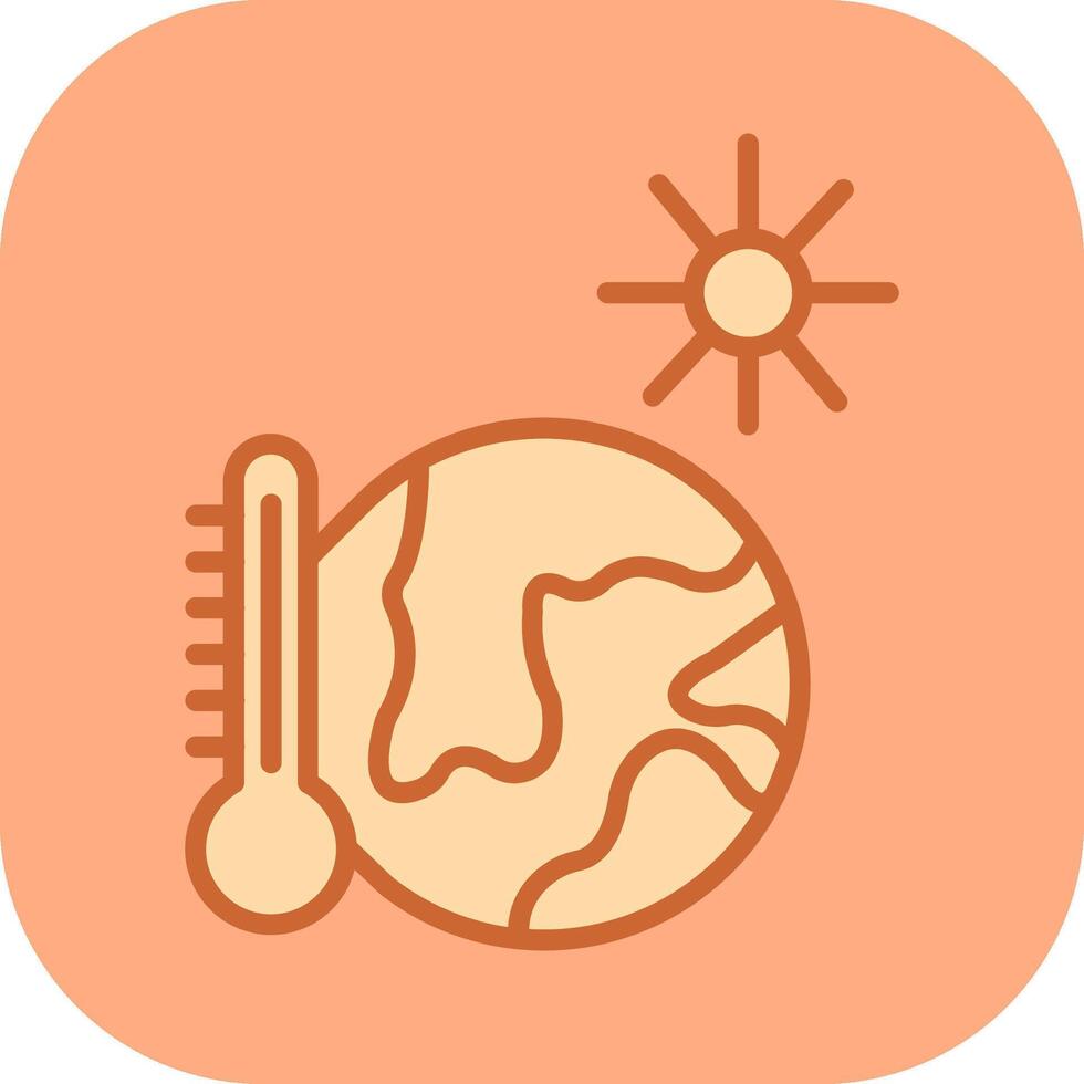 icono de vector de temperatura