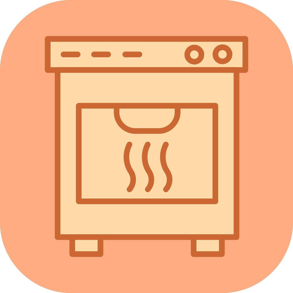 icono de vector de horno