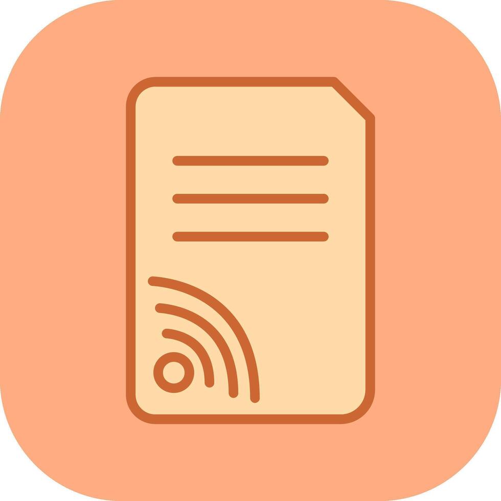Wifi Documents Vector Icon