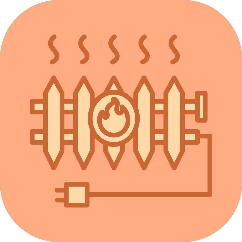 Heat Radiator Vector Icon