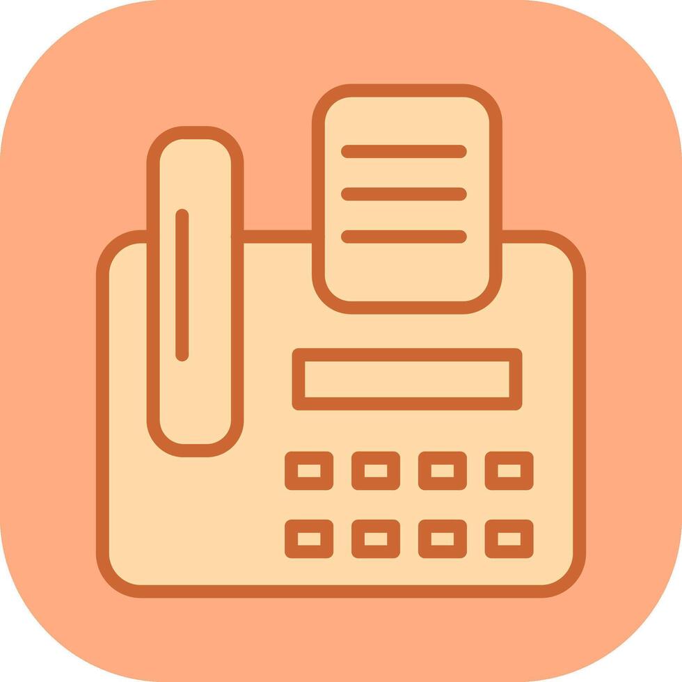 Fax Machine Vector Icon