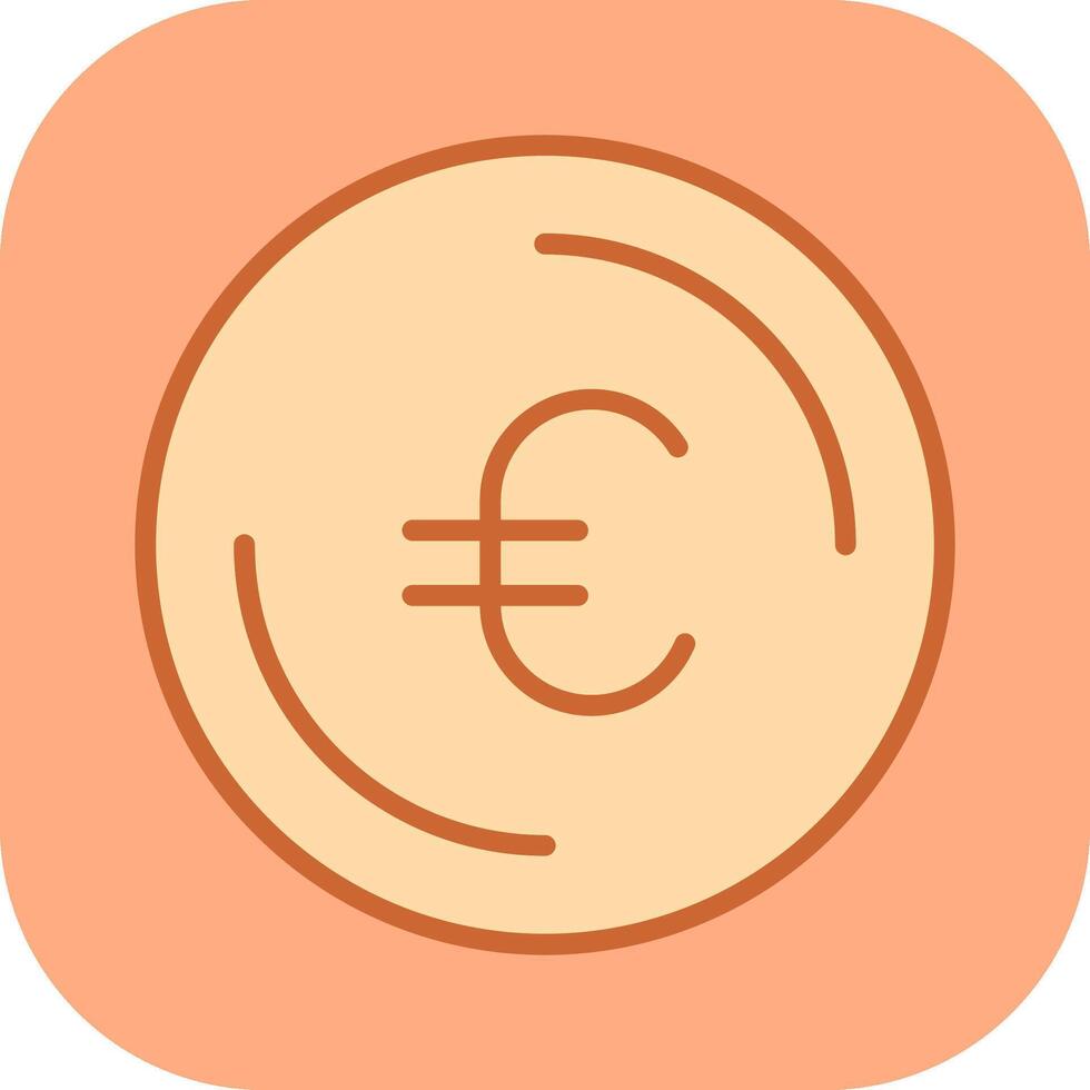 icono de vector de símbolo de euro