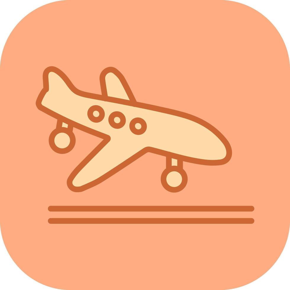 Flight Landing Vector Icon