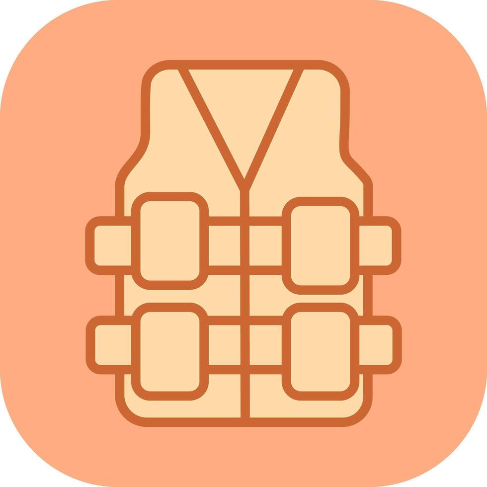 Bullet Proof Vest Vector Icon