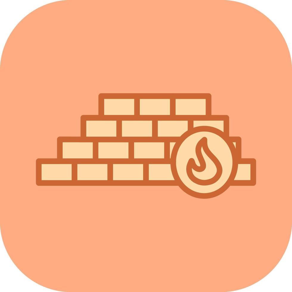 icono de vector de firewall