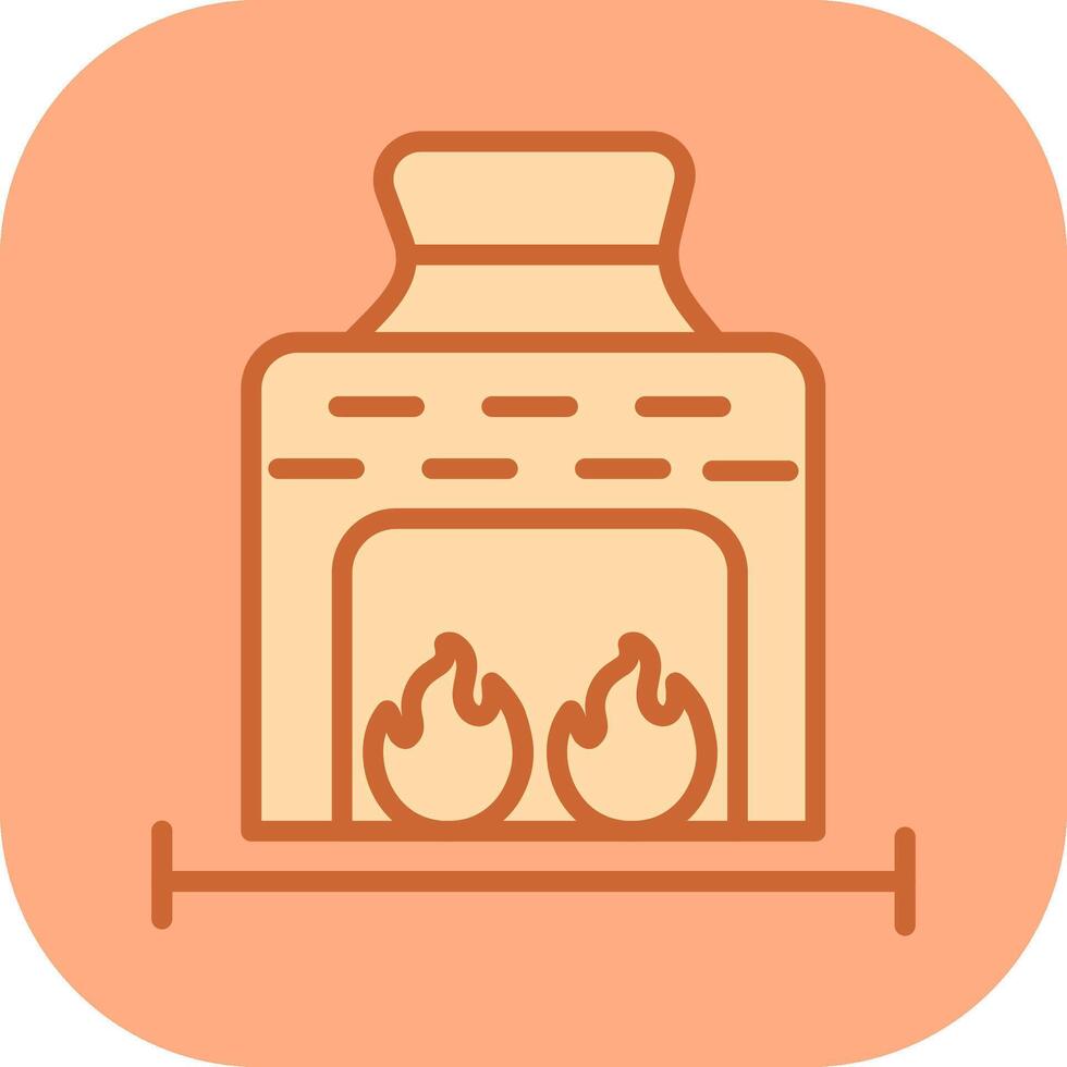 Coal Furnace Vector Icon