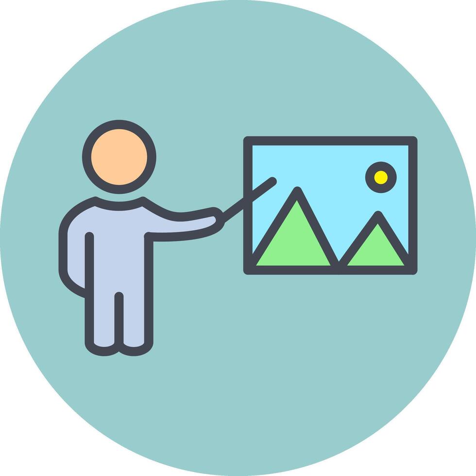Art Museum Guide Vector Icon