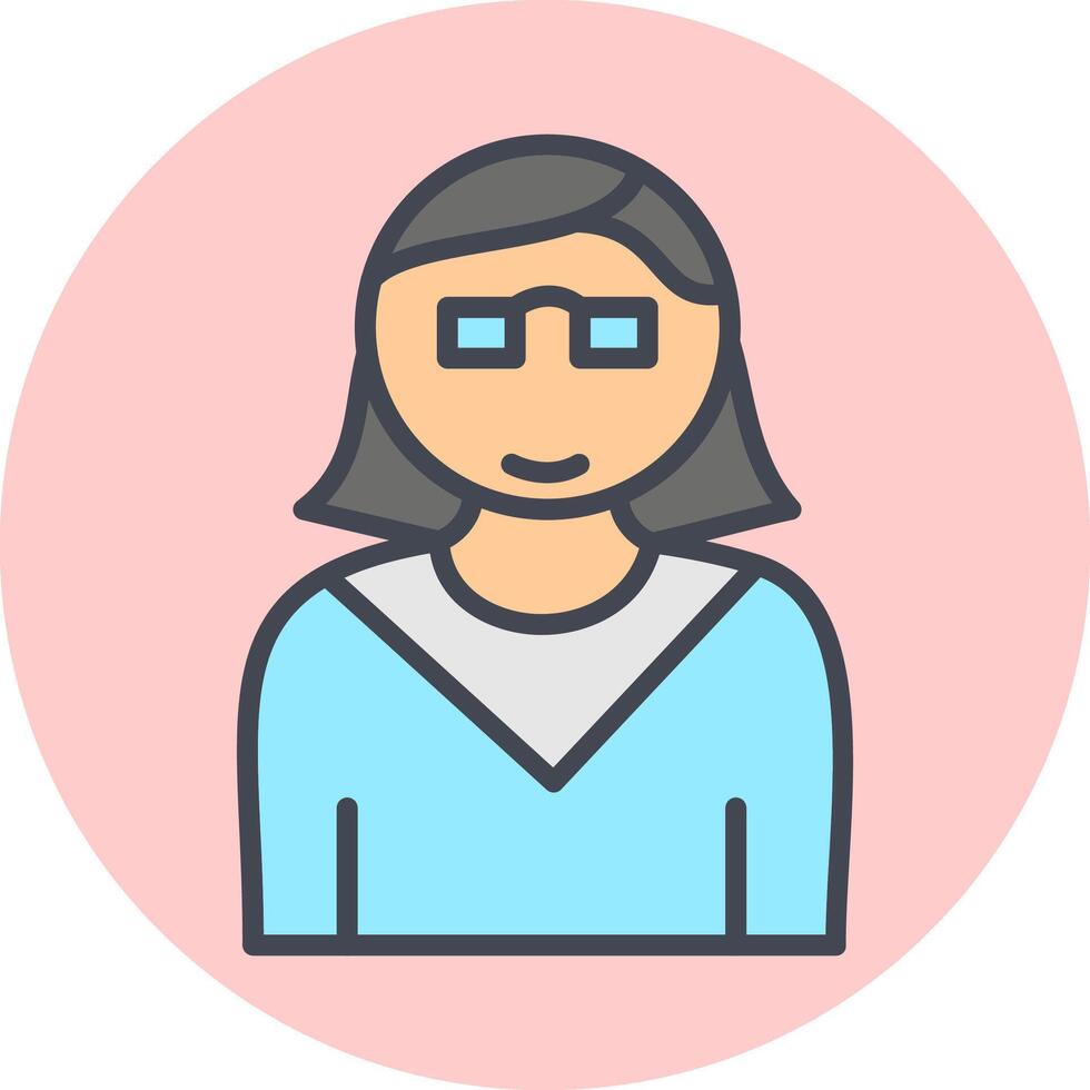 Female Professor Vector Icon