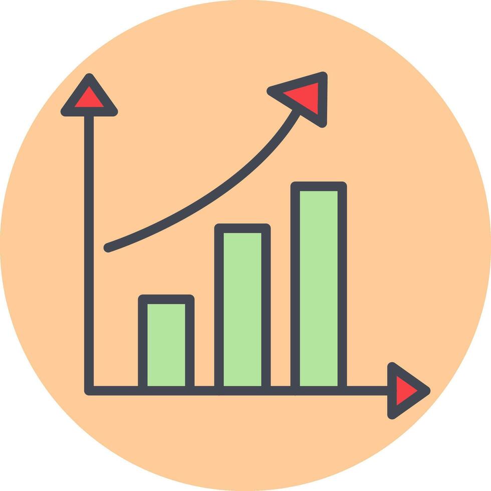 Rising Statistics Vector Icon