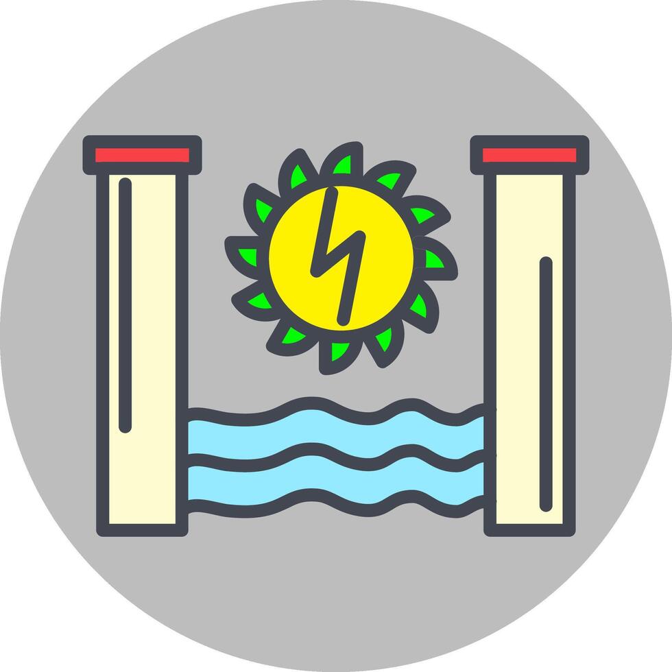 Hydro Power Vector Icon