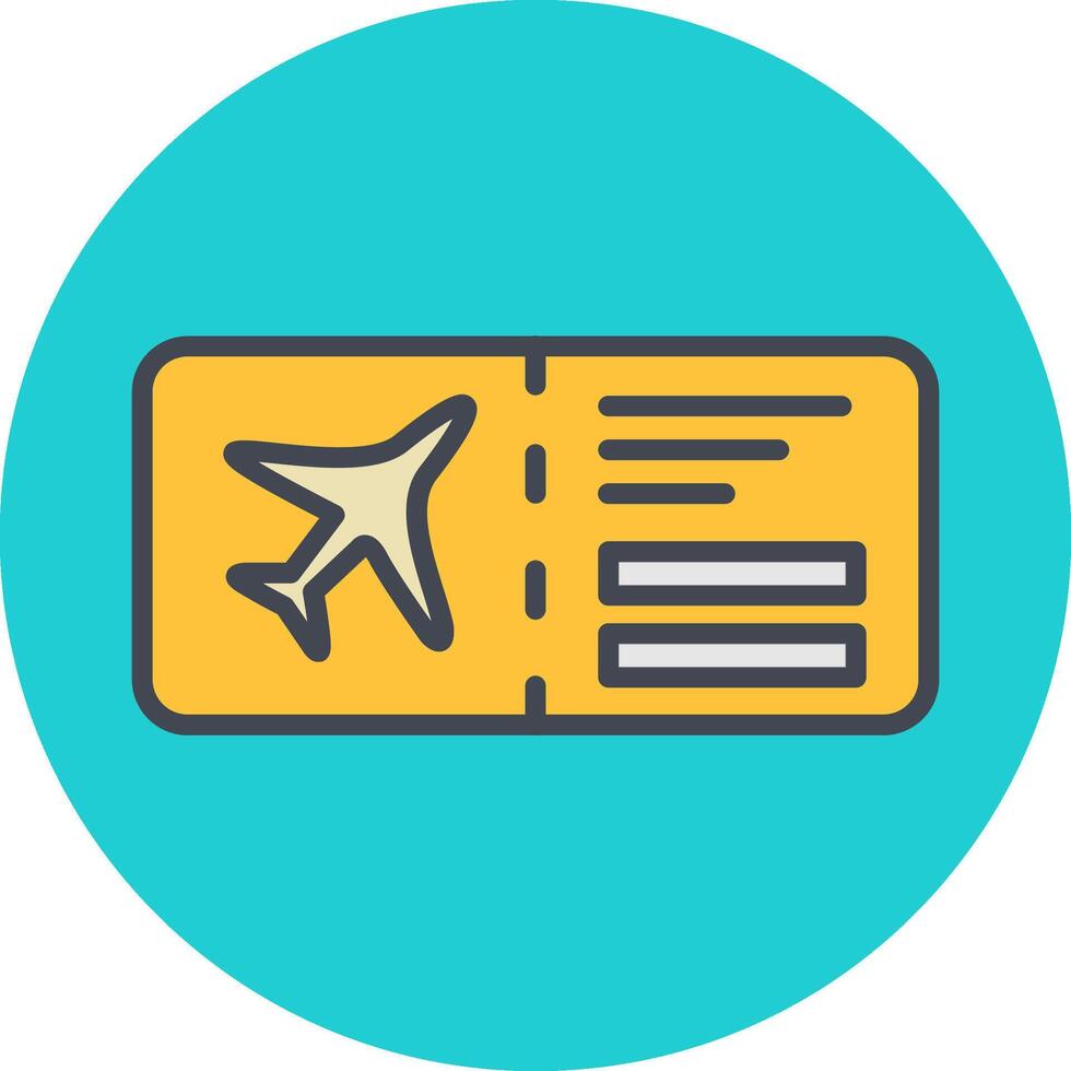 Plane Tickets Vector Icon