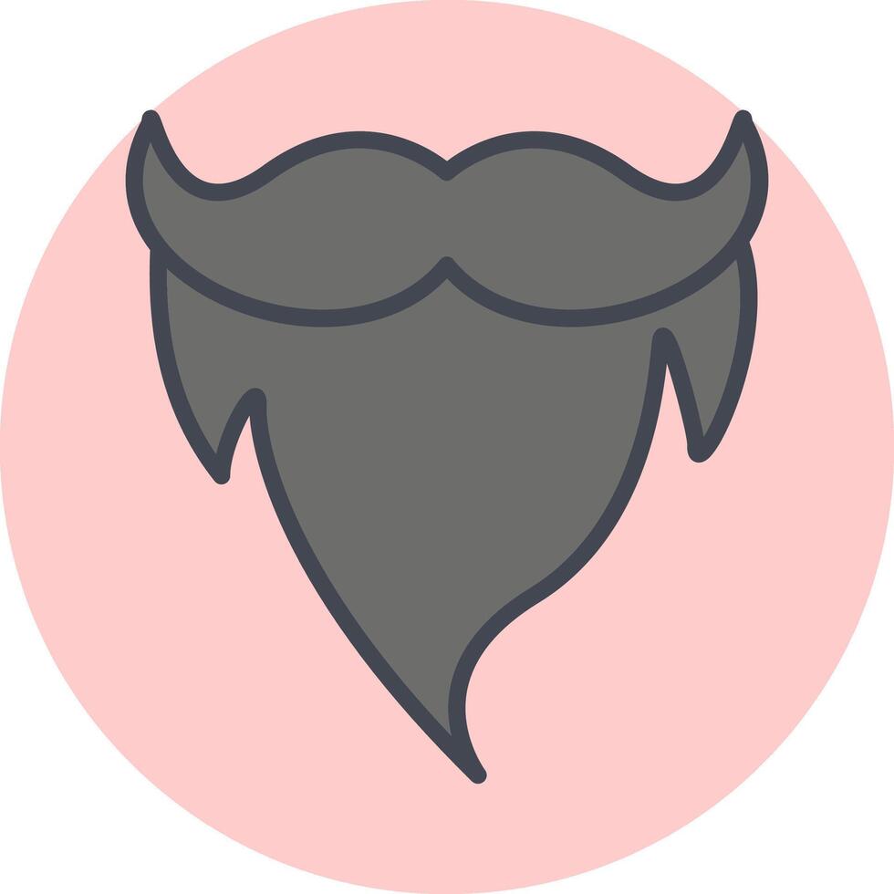 barba y Bigote ii vector icono