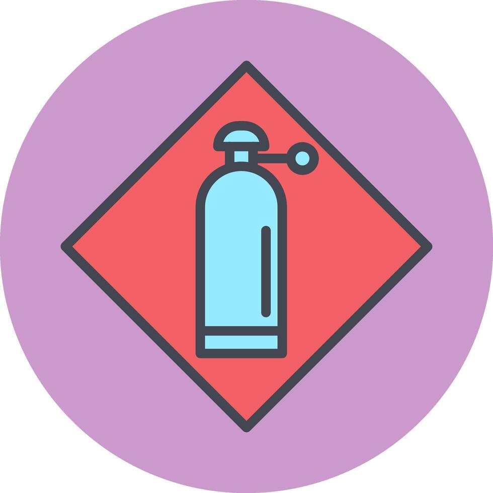 Pressurized Cylinder Vector Icon