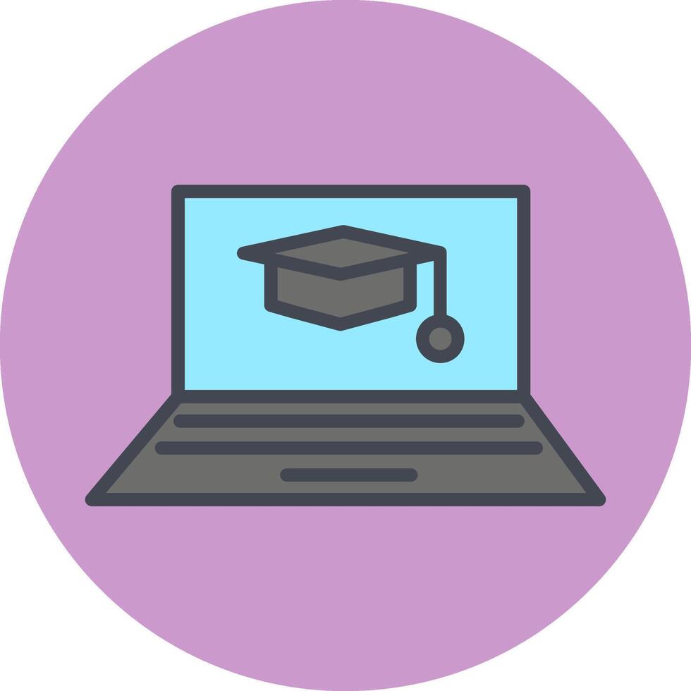 Online Degree Vector Icon