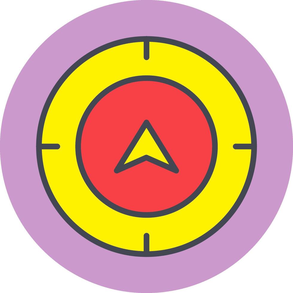 Directional Compass Vector Icon