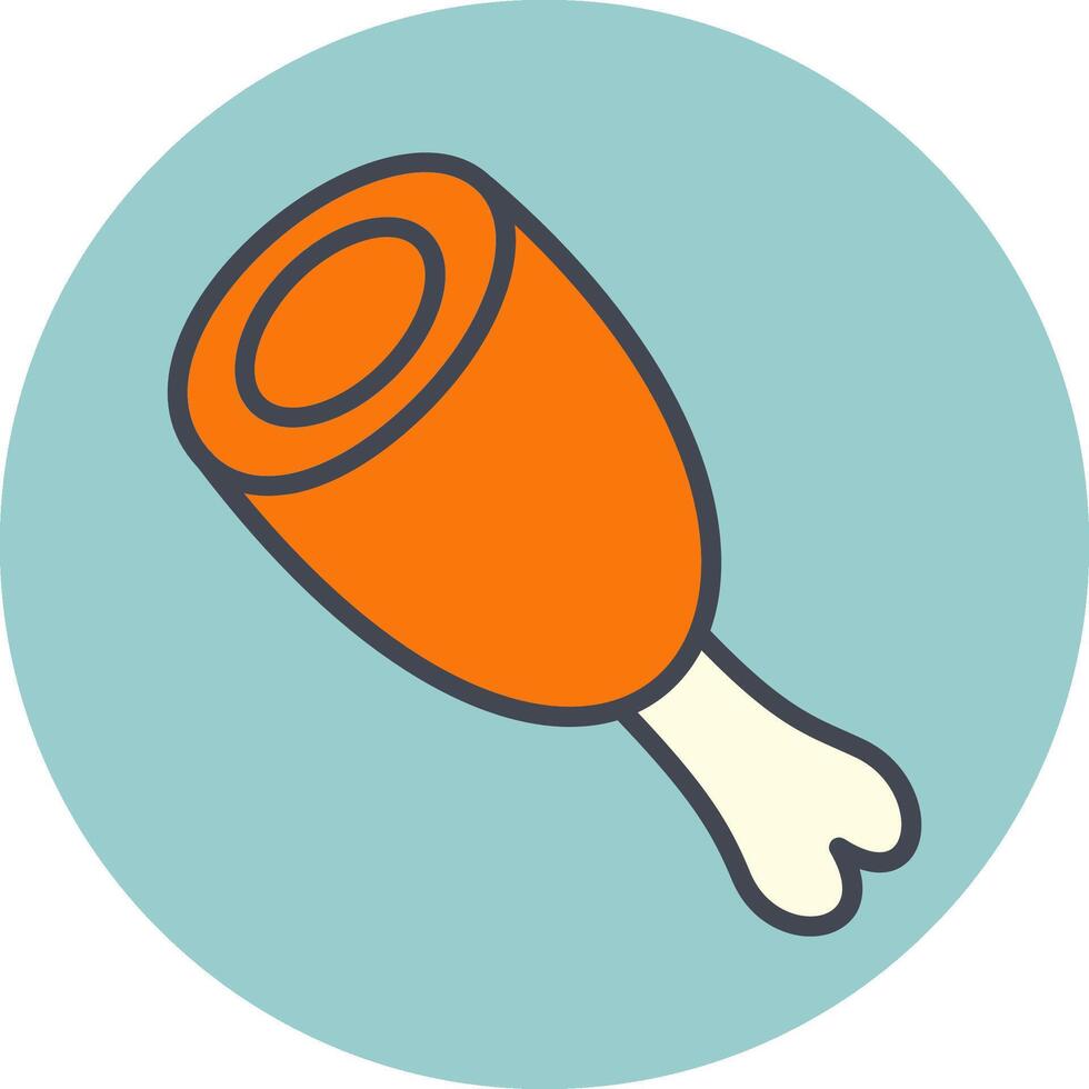 Cooked Ham Vector Icon