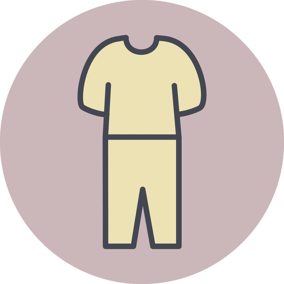 Pyjamas Suit Vector Icon