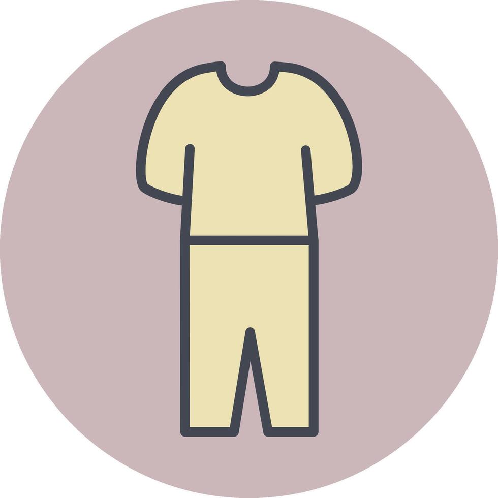 icono de vector de traje de pijama