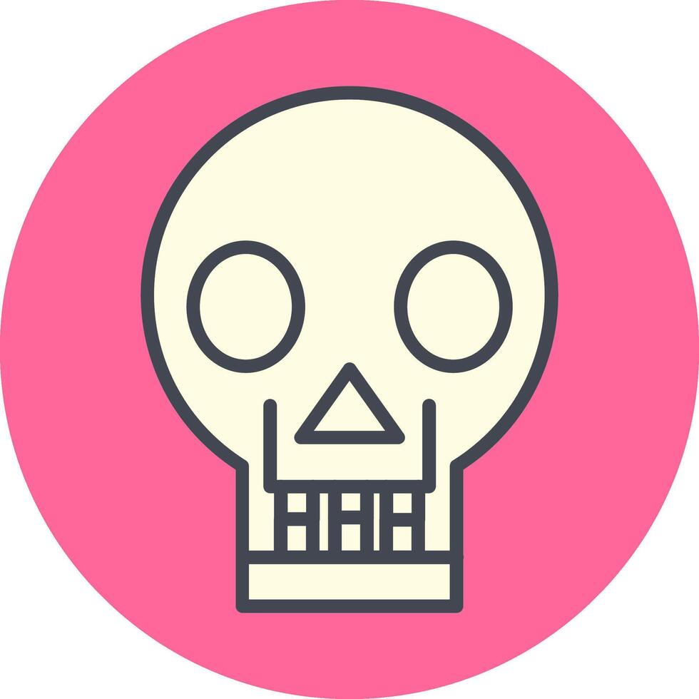 Skull X ray Vector Icon