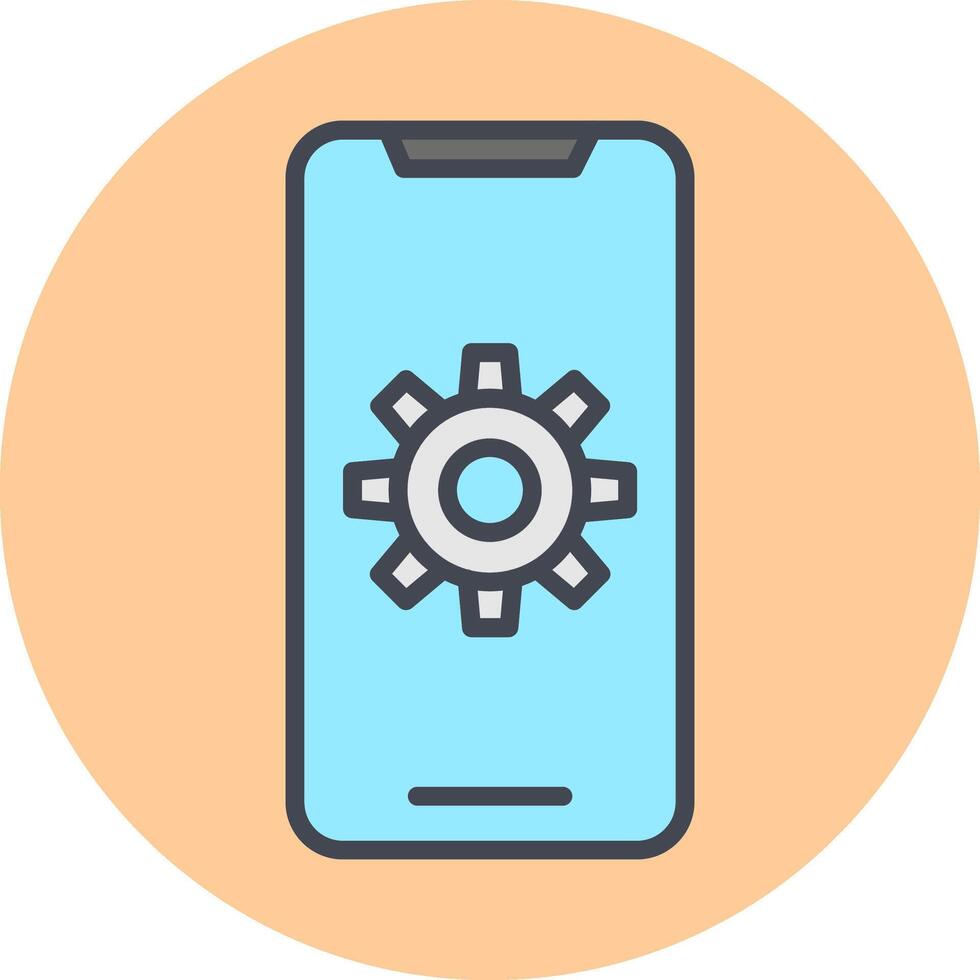 Mobile App Developing Vector Icon