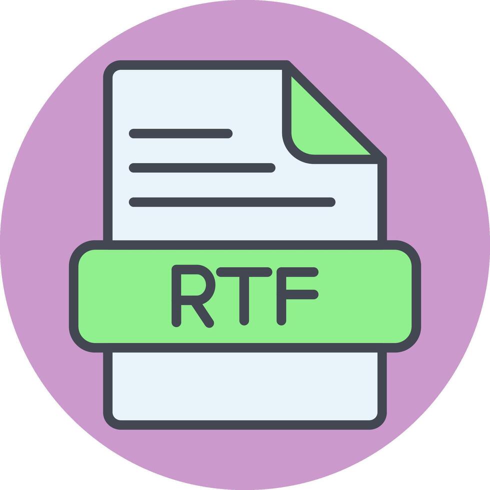 RTF Vector Icon