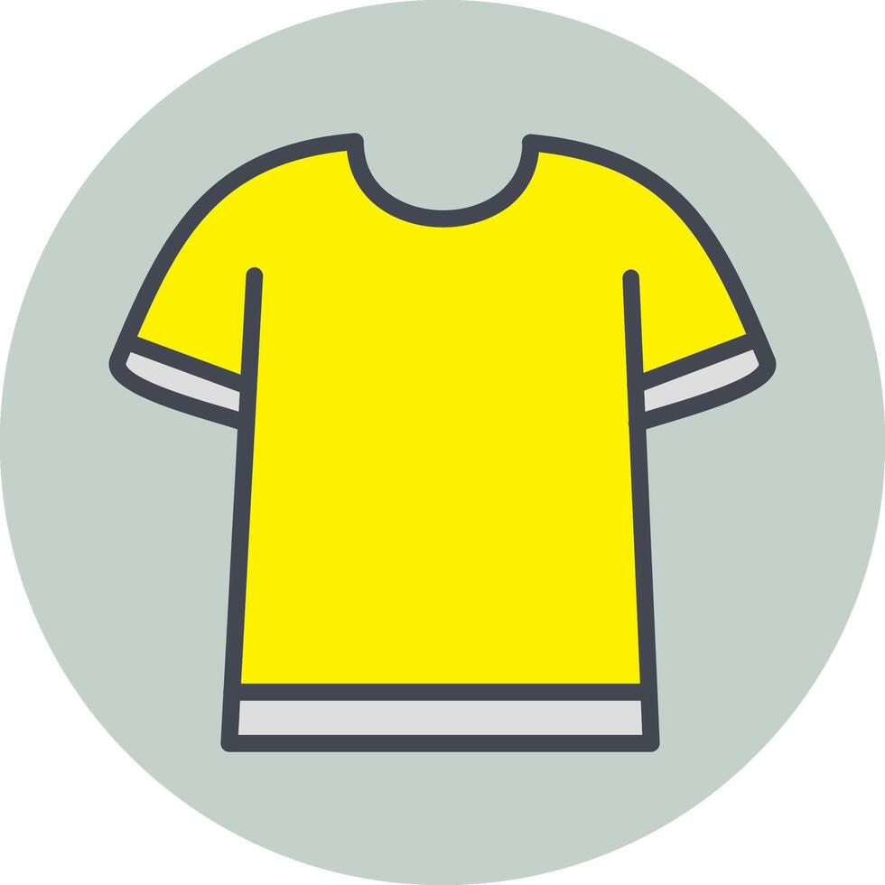 T Shirt with Lines Vector Icon