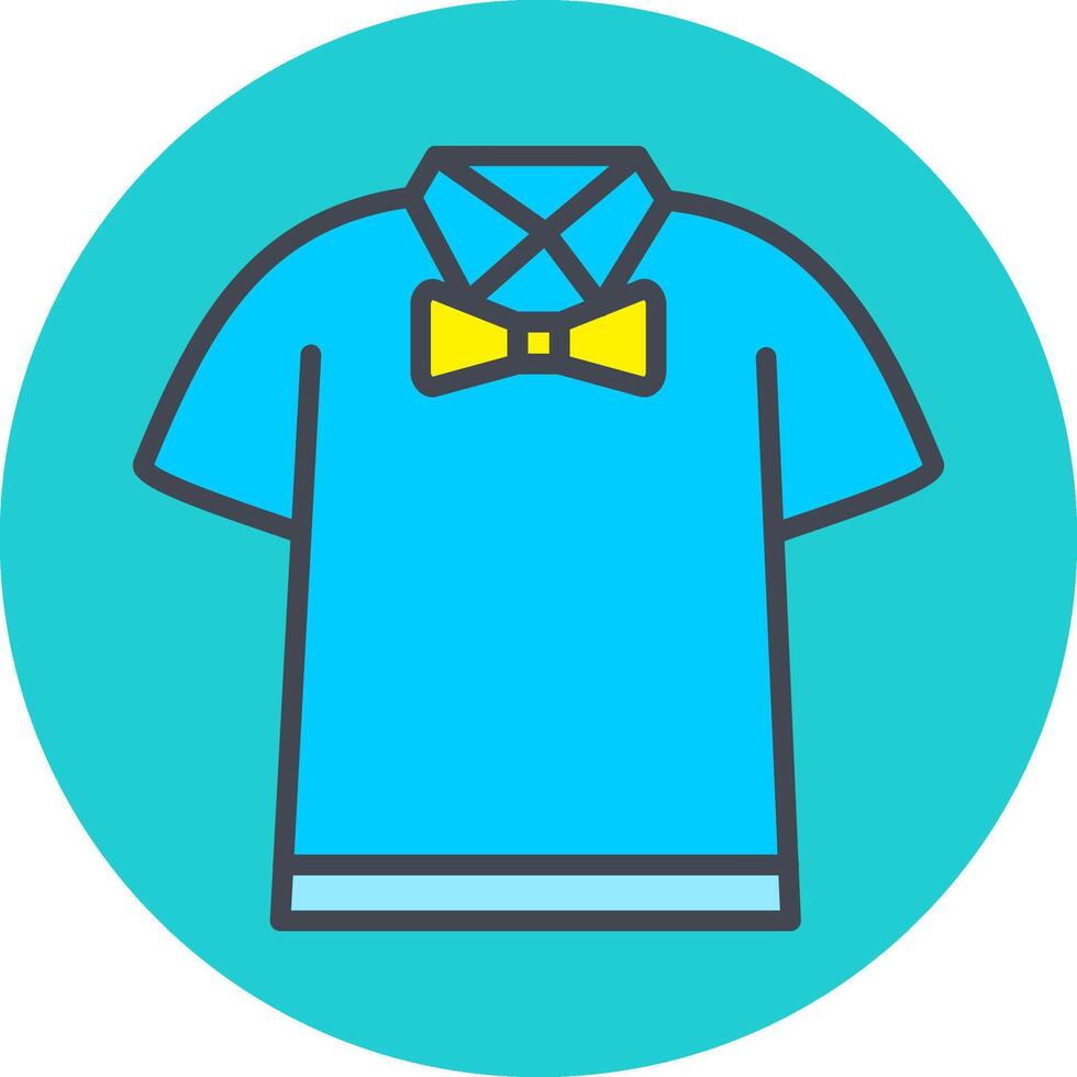 Shirt with Bow Vector Icon