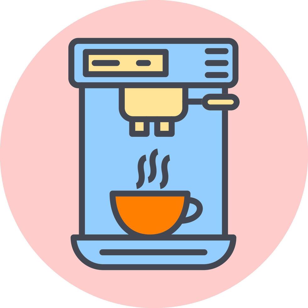 café máquina yo vector icono