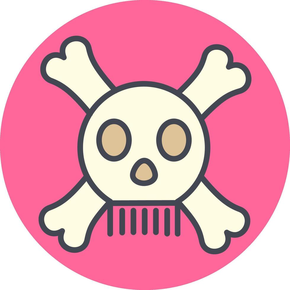 icono de vector de signo de muerte