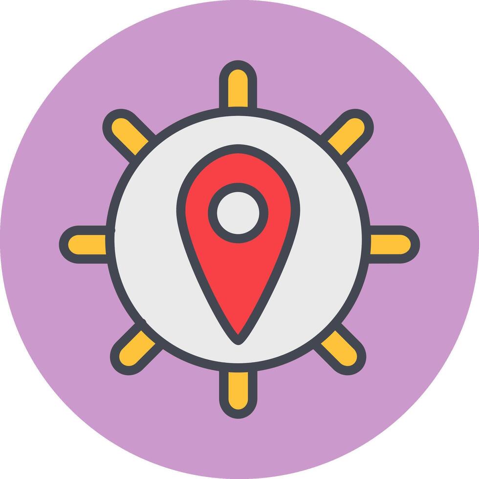 Location Settings Vector Icon