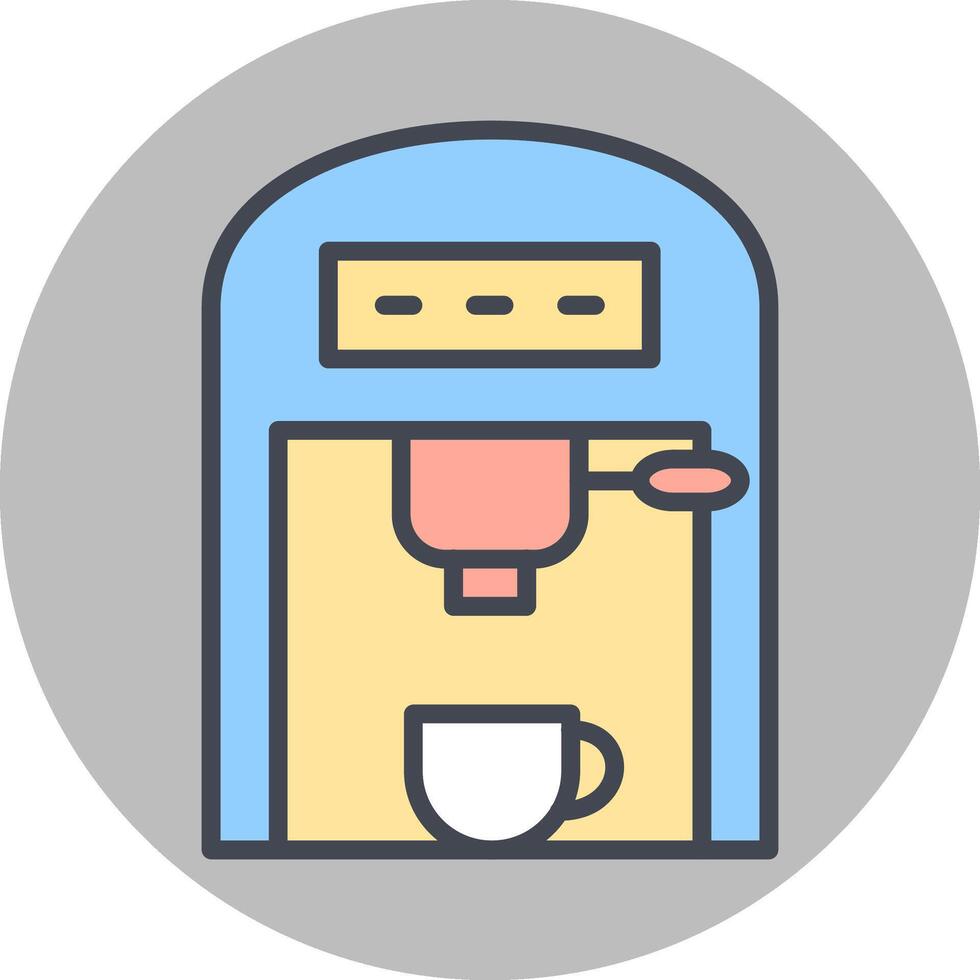 café máquina ii vector icono