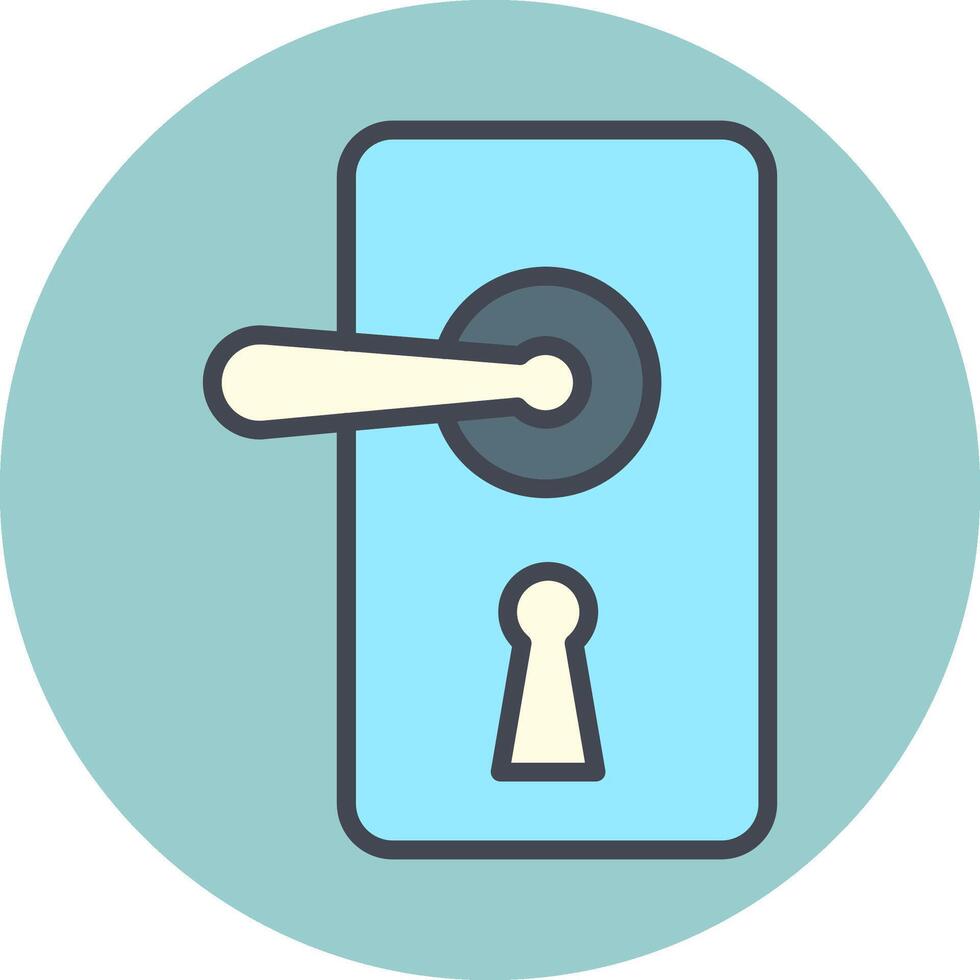 Door Lock Vector Icon