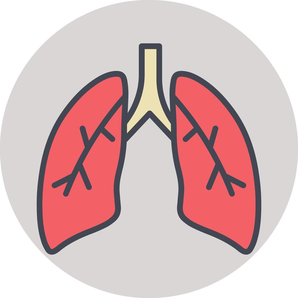 Lungs Vector Icon