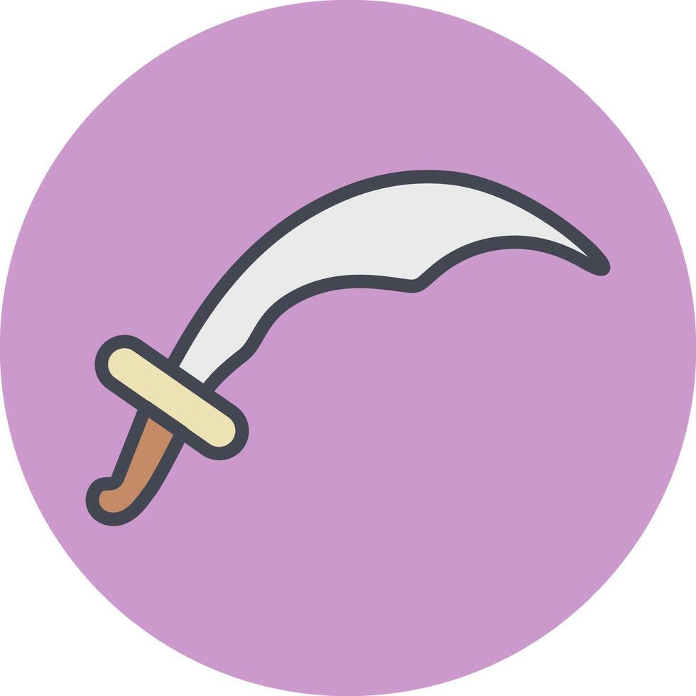 Arabic Sword Vector Icon