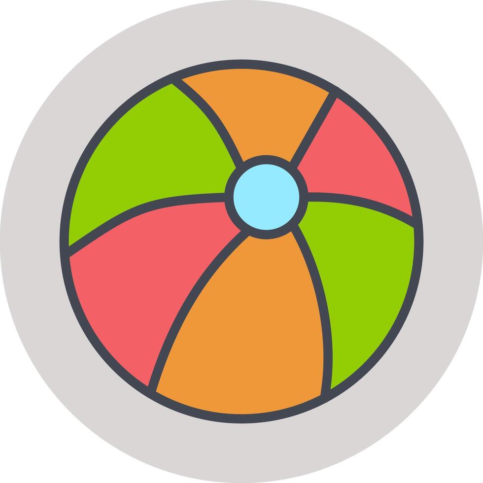 Beach Ball Vector Icon