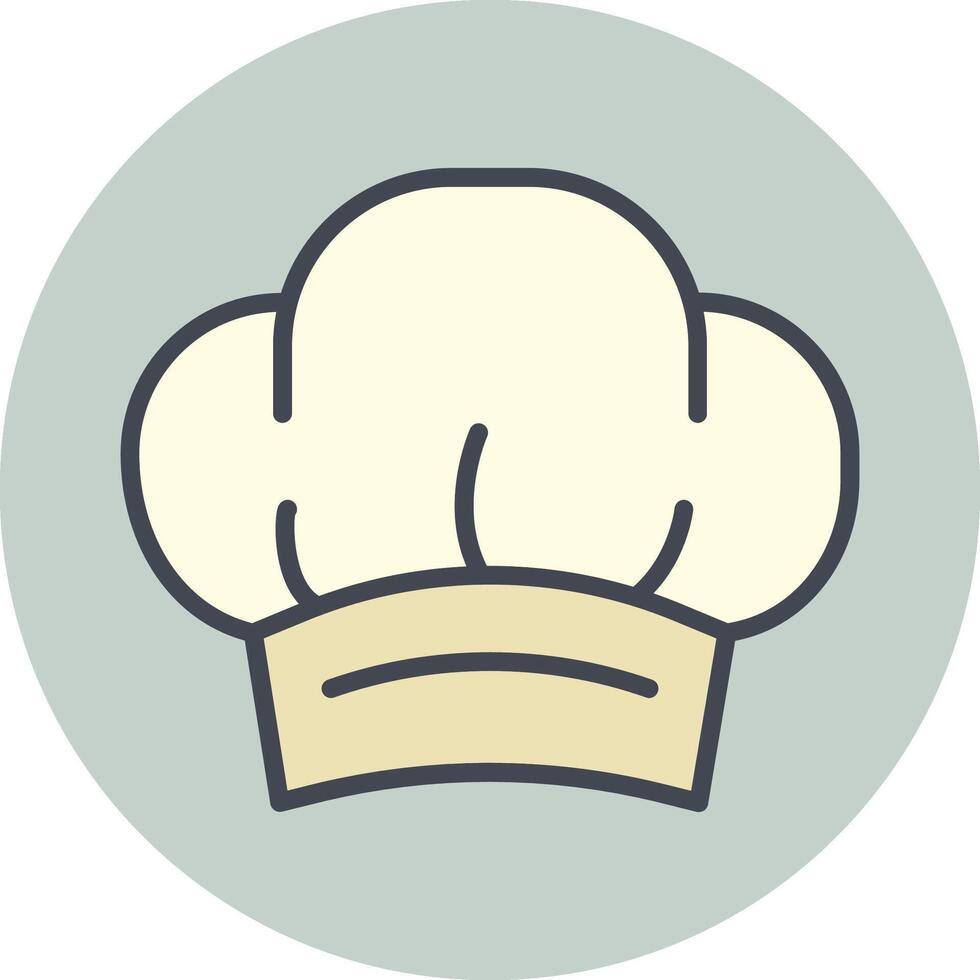 icono de vector de sombrero de chef