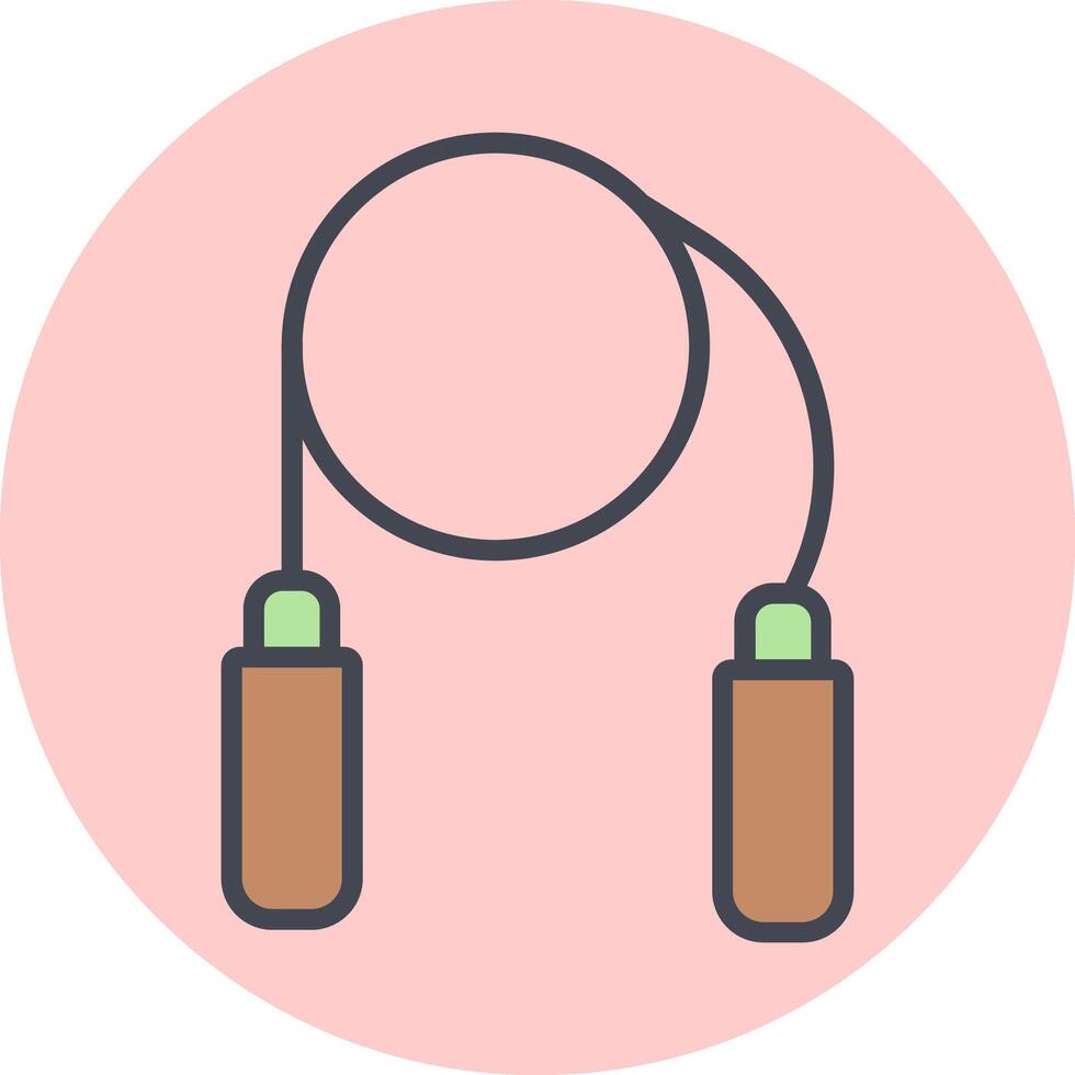 Jumping Rope Vector Icon