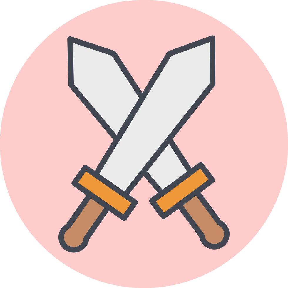Two Swords Vector Icon
