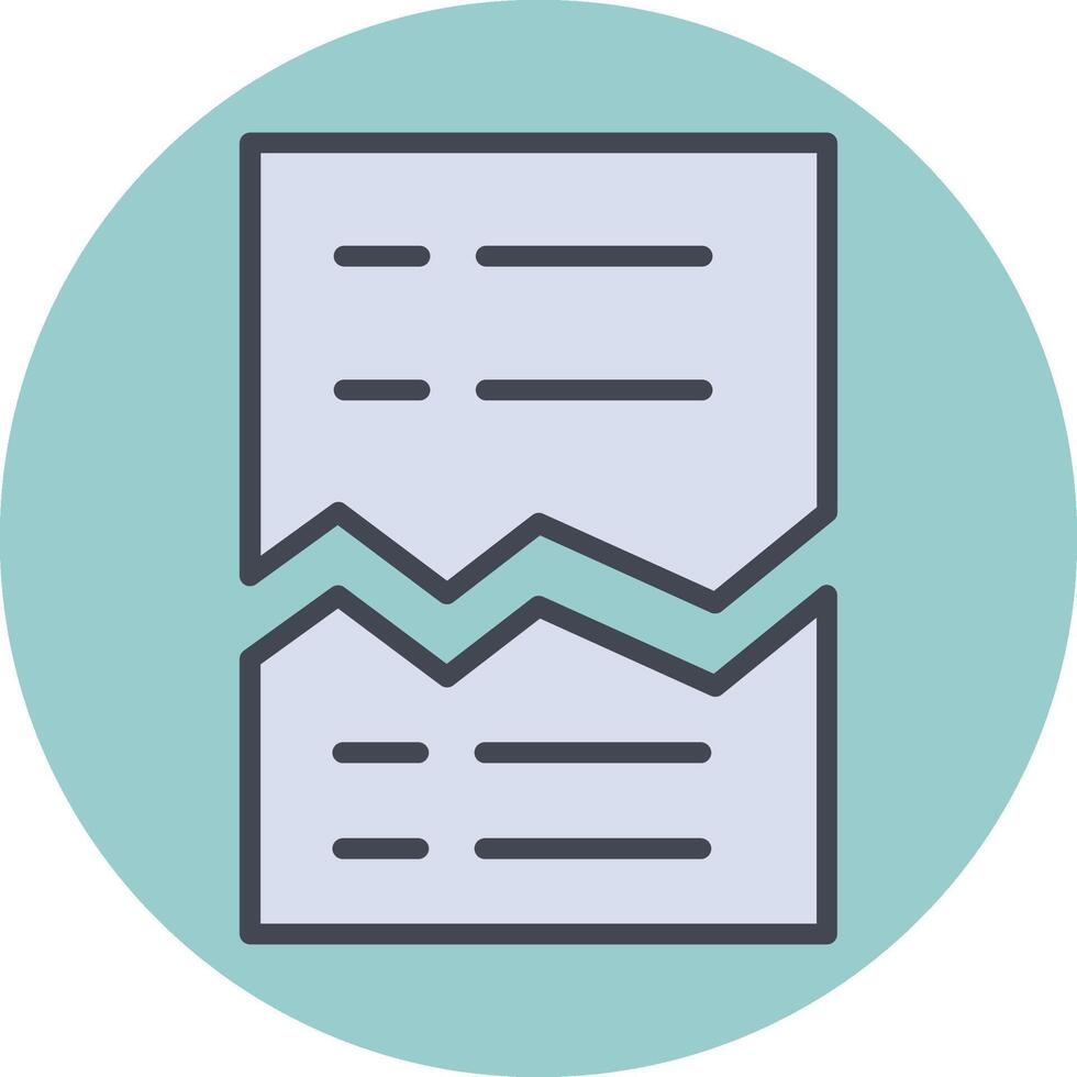 Corrupted List Vector Icon