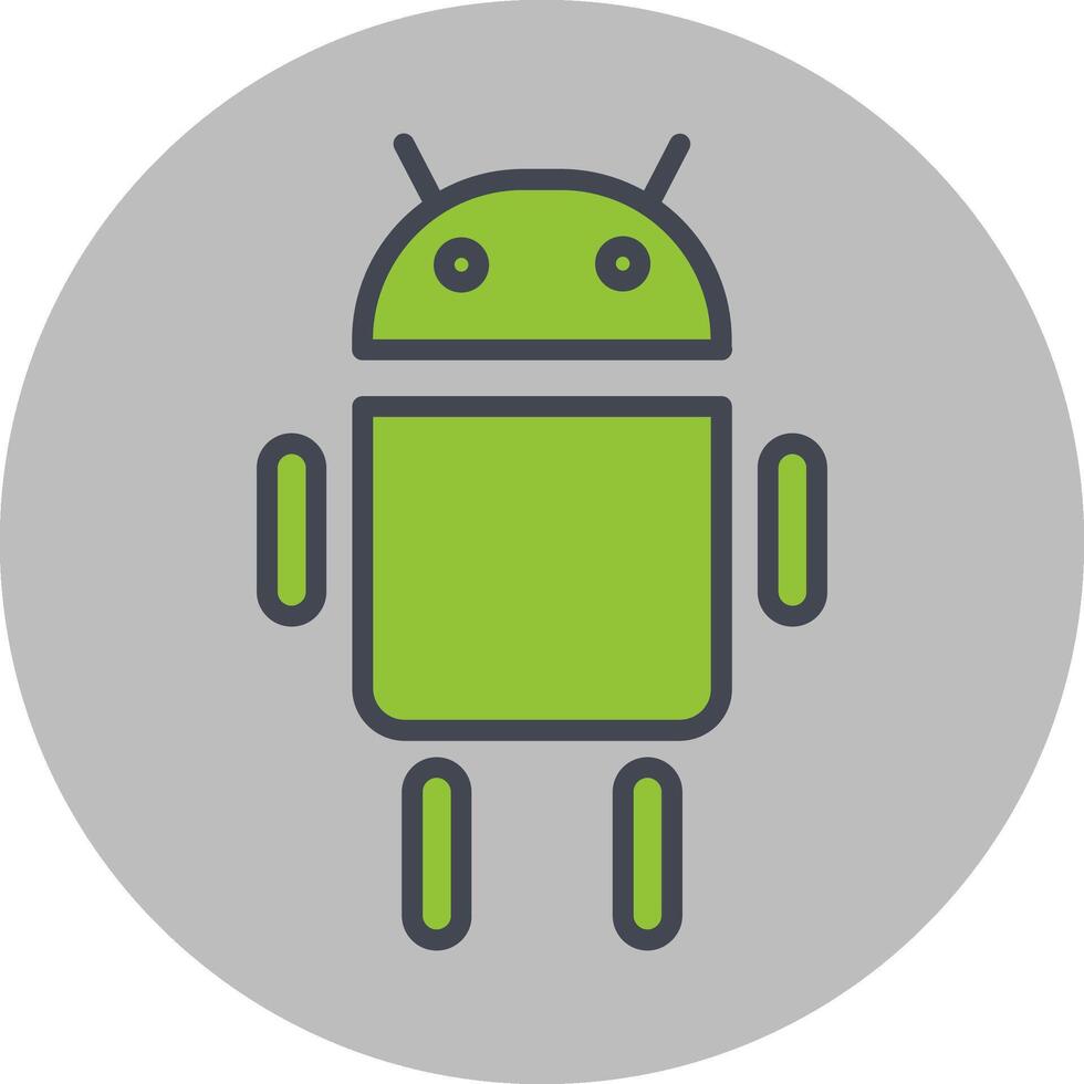 icono de vector de Android