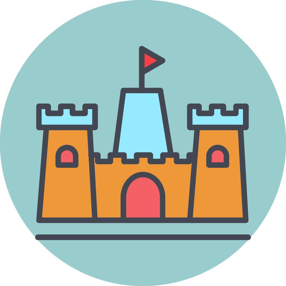 Sandcastle Vector Icon