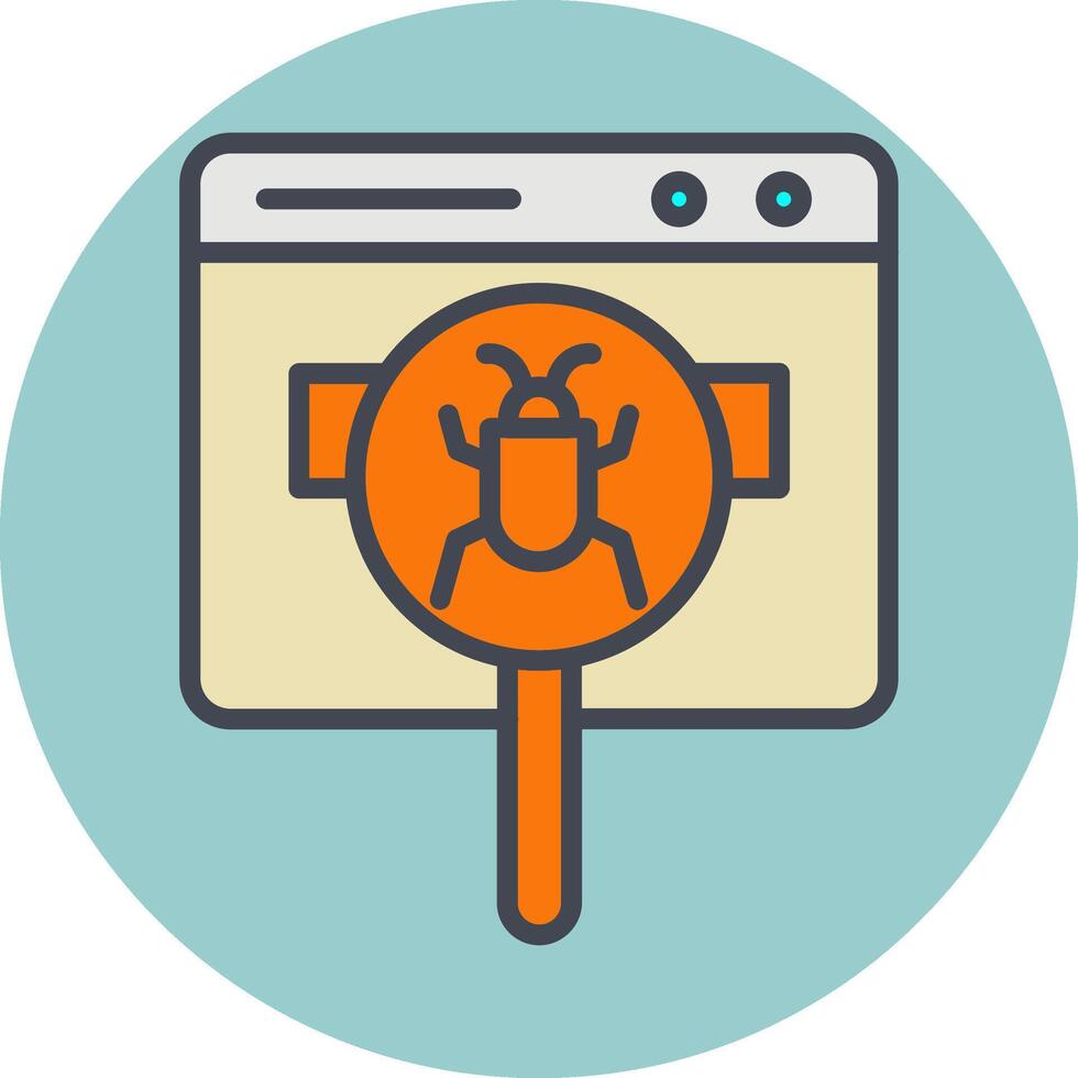 Web Bug Vector Icon