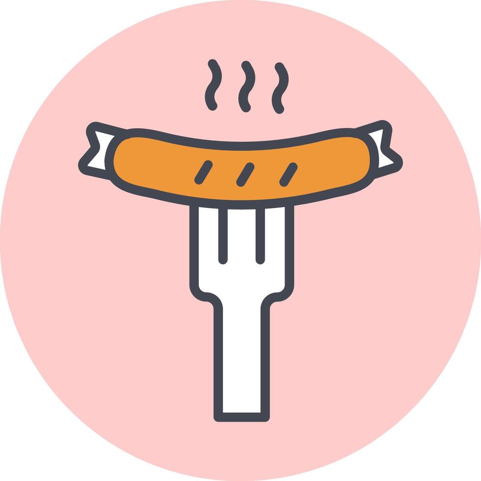 Sausage Vector Icon