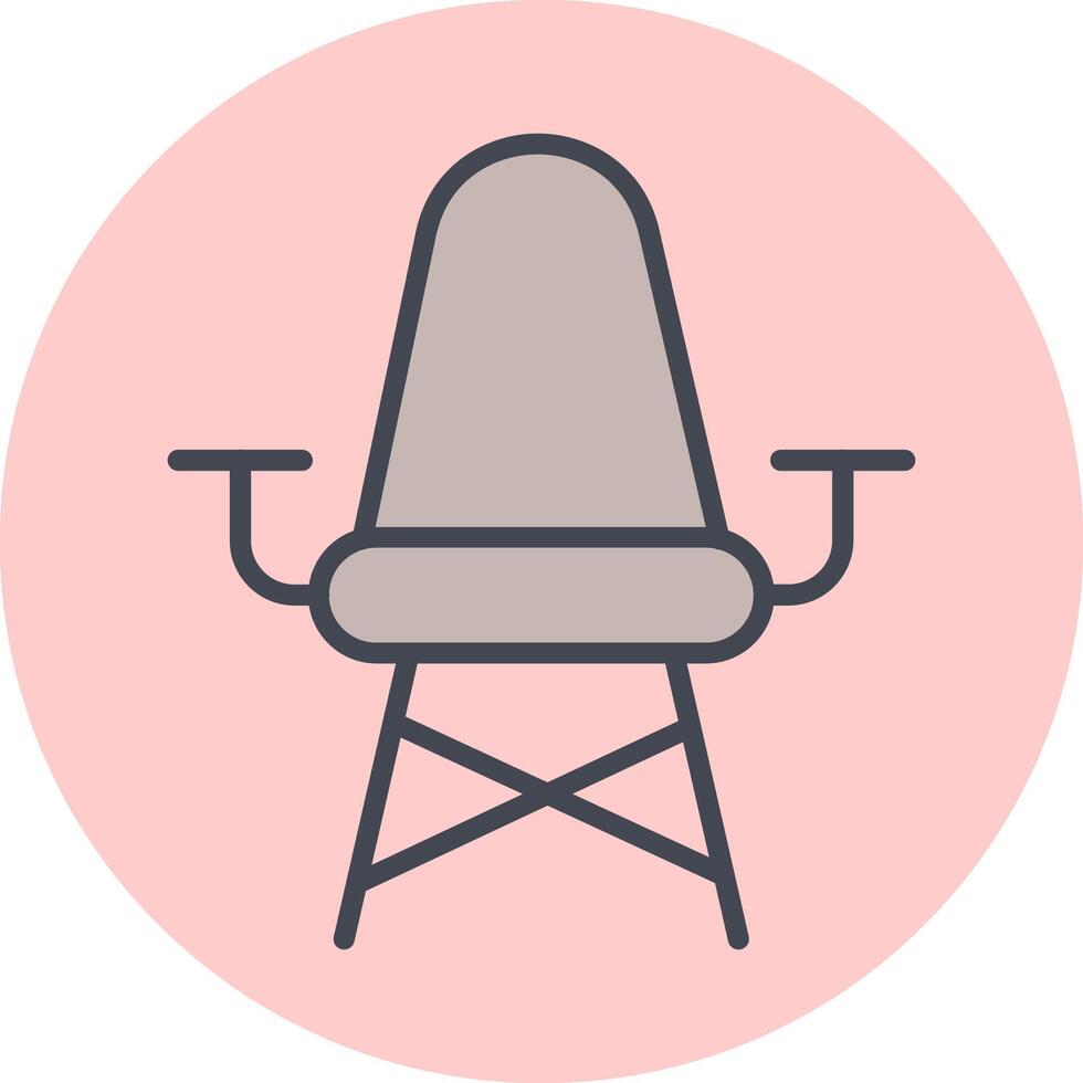 icono de vector de silla elegante