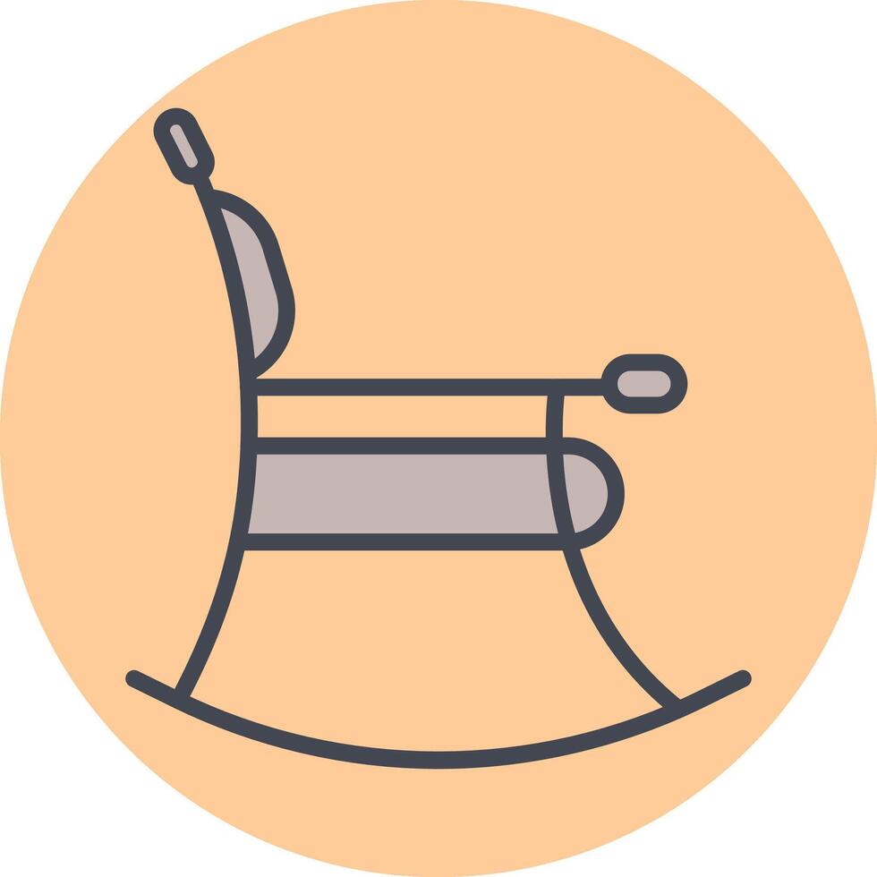 icono de vector de silla cómoda