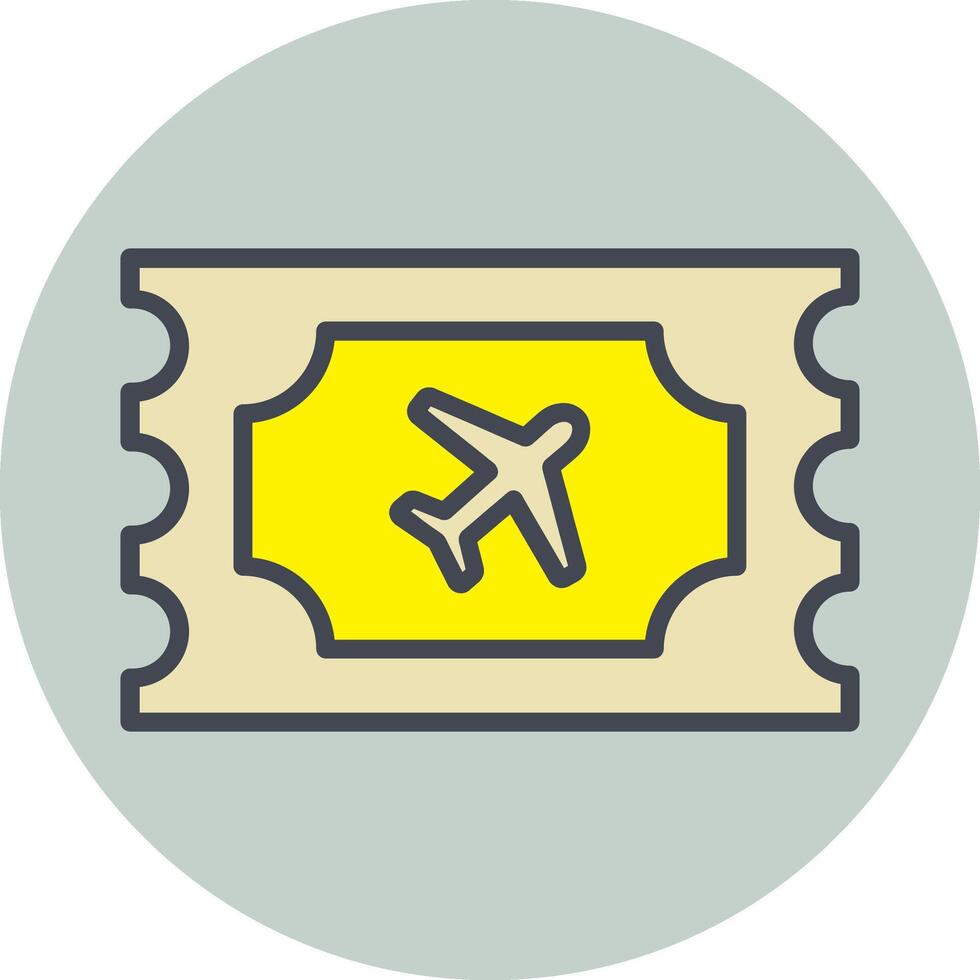 Plane Tickets Vector Icon