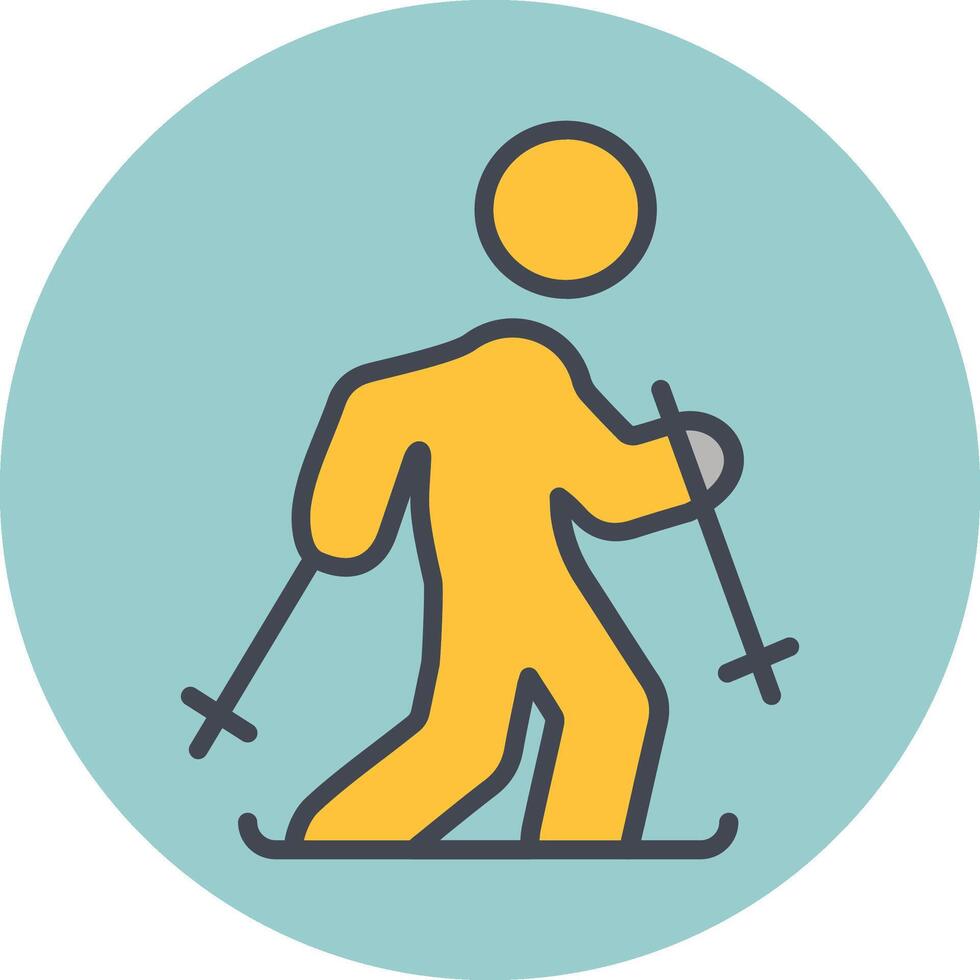 Ski Vector Icon