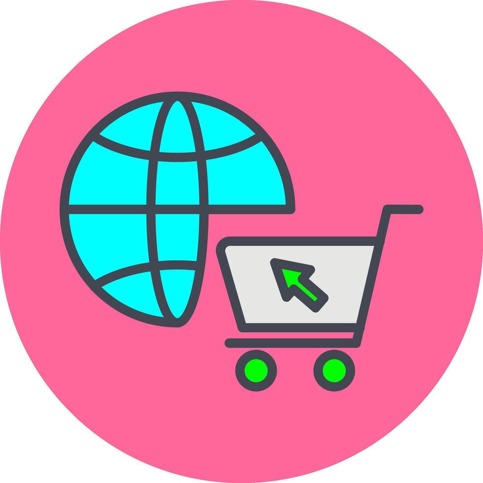 mi comercio en línea Tienda vector icono