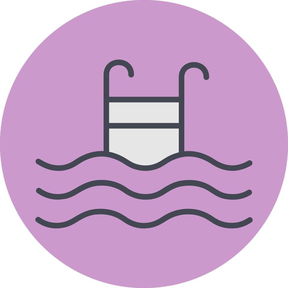 icono de vector de piscina