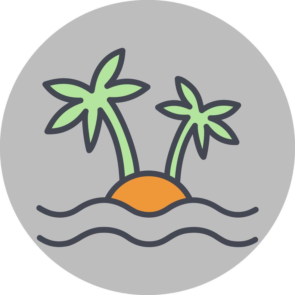 Island Vector Icon